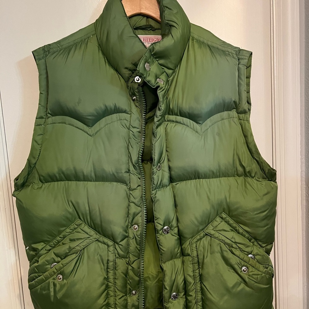True Religion Down Vest Mint Green Size Large